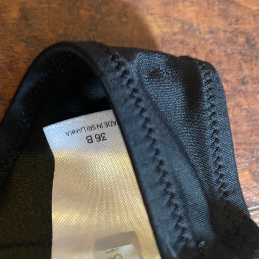 Black Geometric Bikini Top - Picture 3 of 3